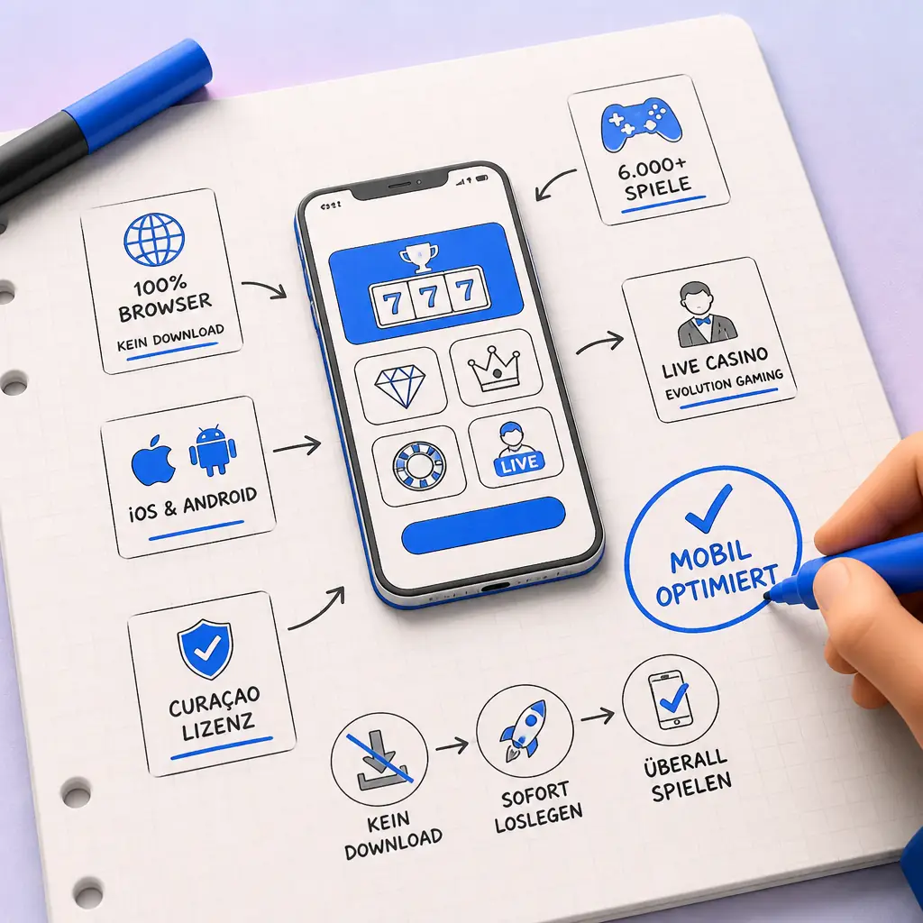Slotimo Casino App – Mobiles Spielen auf iOS und Android visual guide for Slotimo